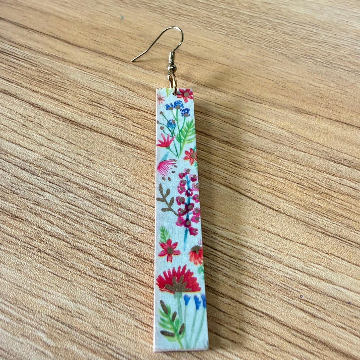 Floral Bar Earrings