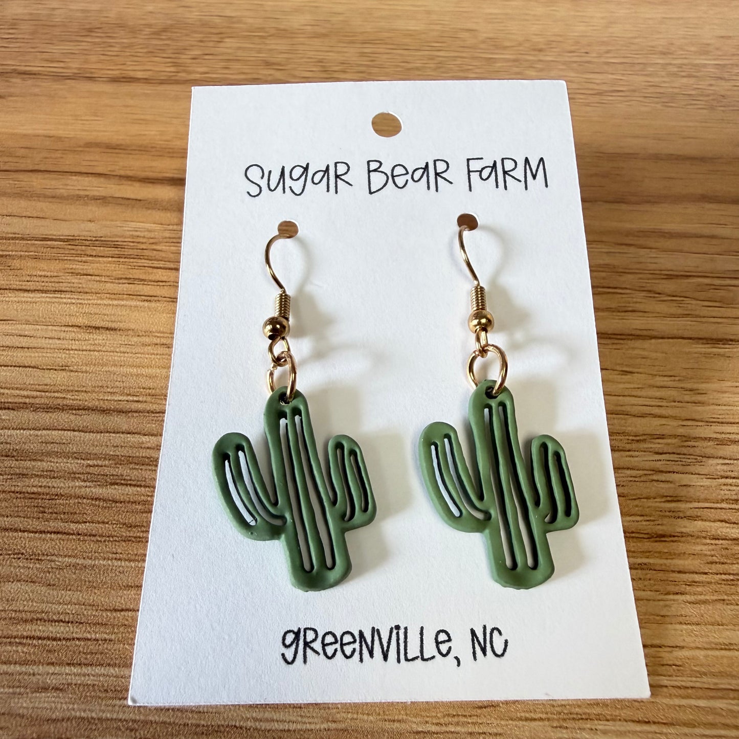 Cactus Clay Earrings