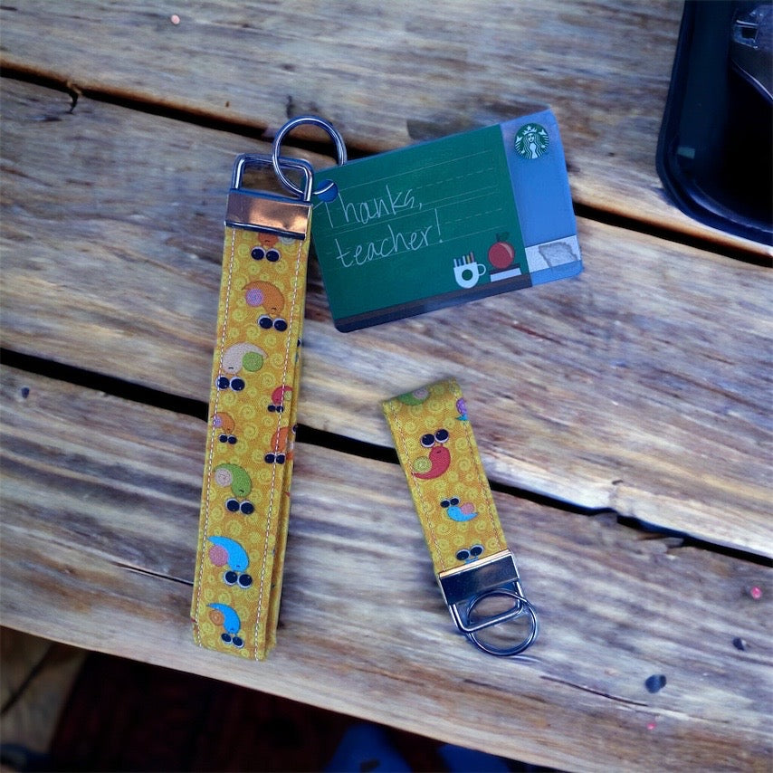 colorful snails keychains
