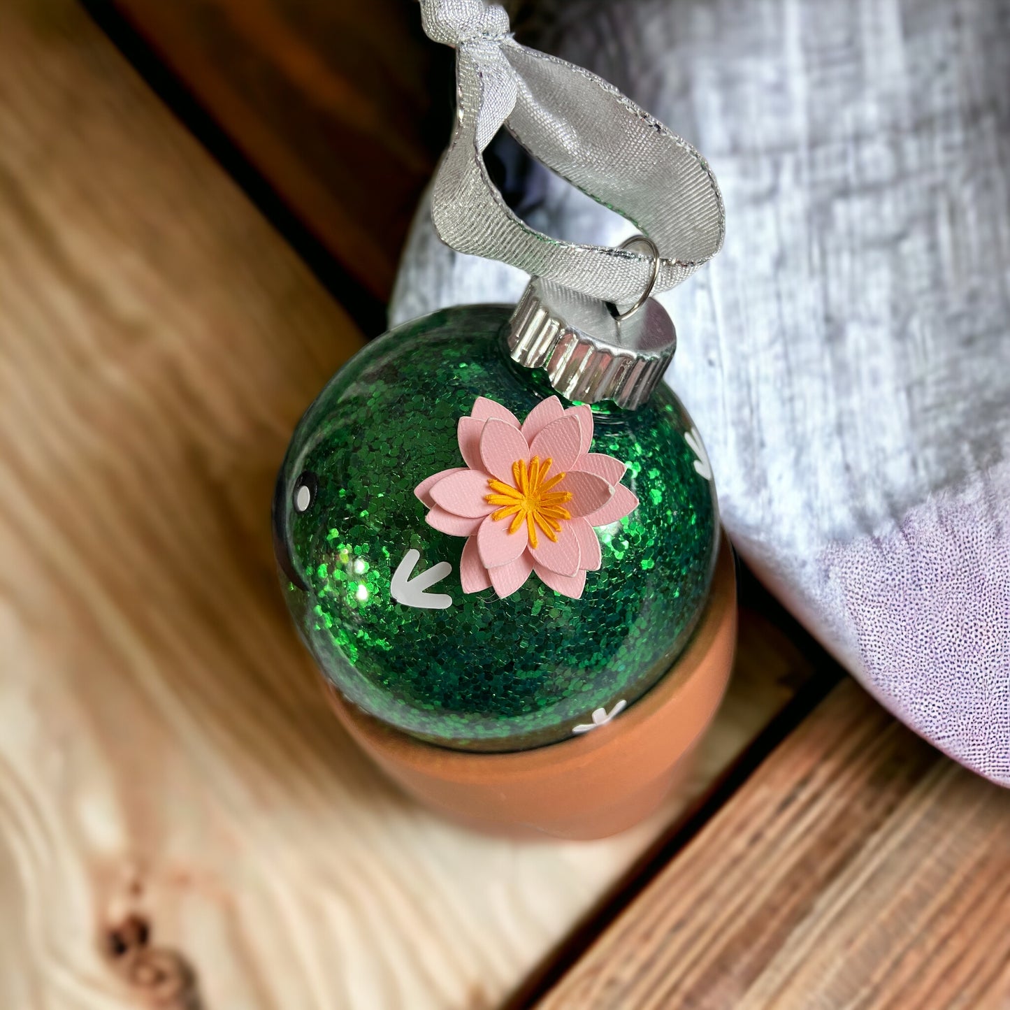 top of cactus ornament