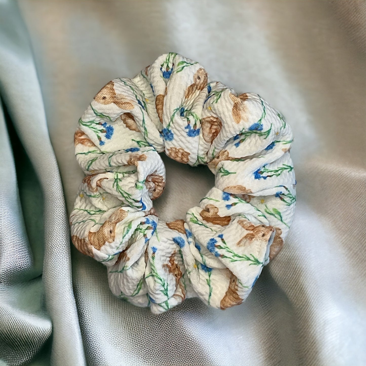 rabbit scrunchie