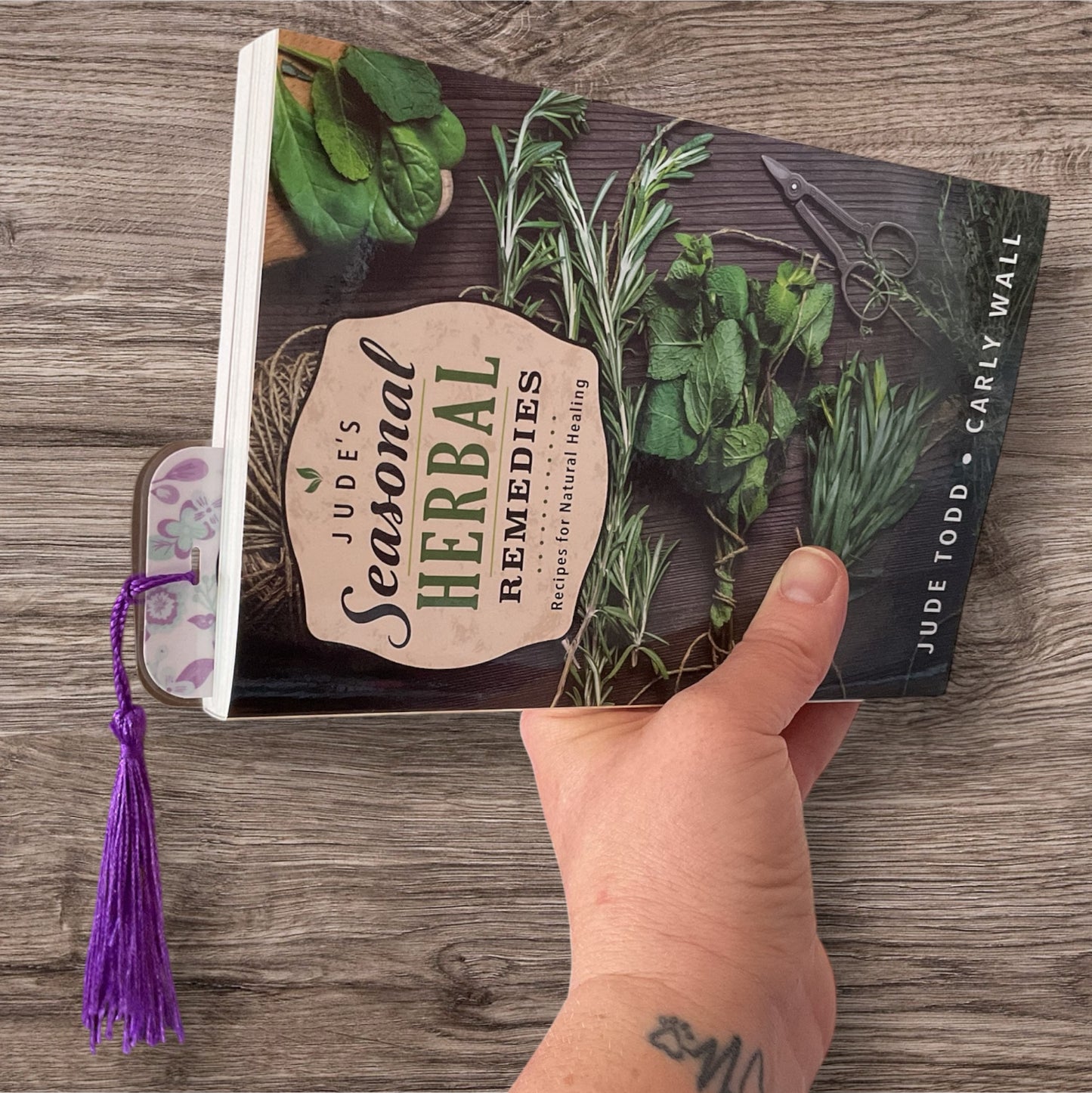 Personalized Floral Bookmark