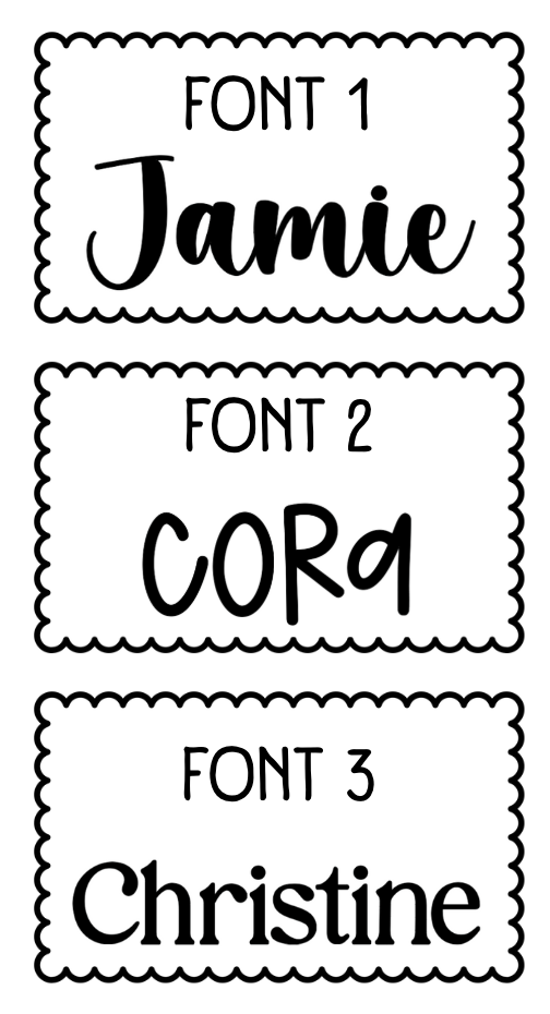 Personalized Floral Bookmark