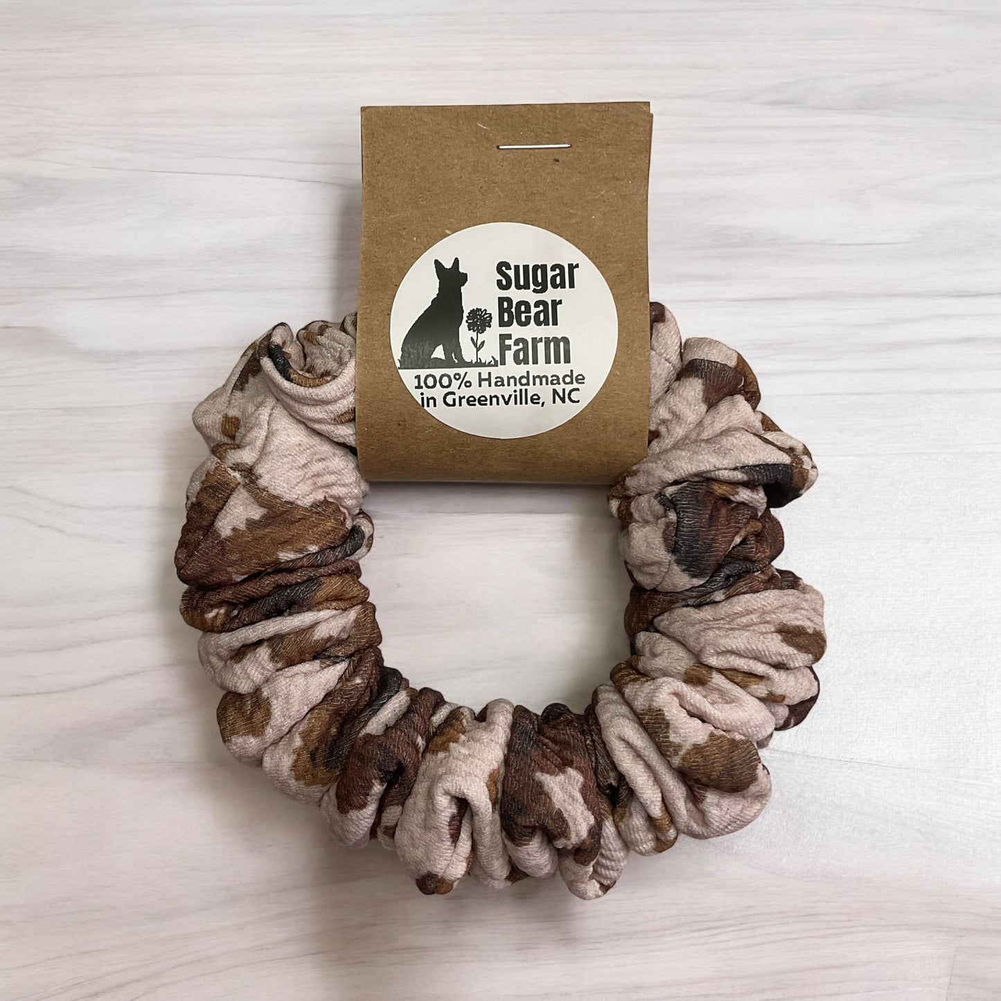 Brown Cow Scrunchie