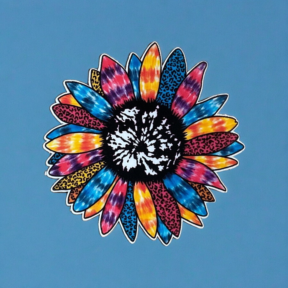 colorful sunflower sticker