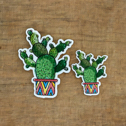 Two cactus decals