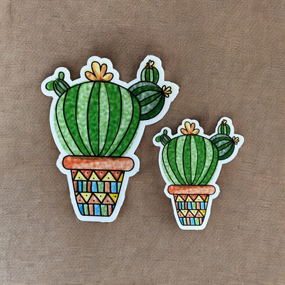 Two cactus decals