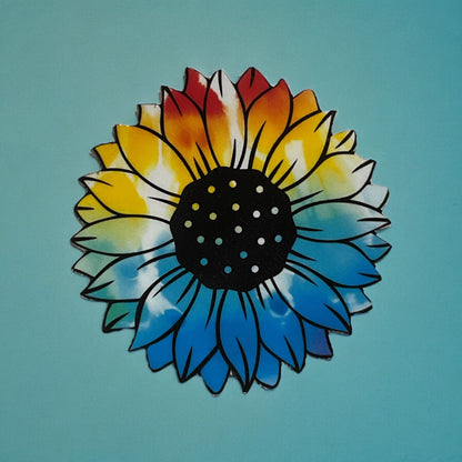 colorful sunflower sticker