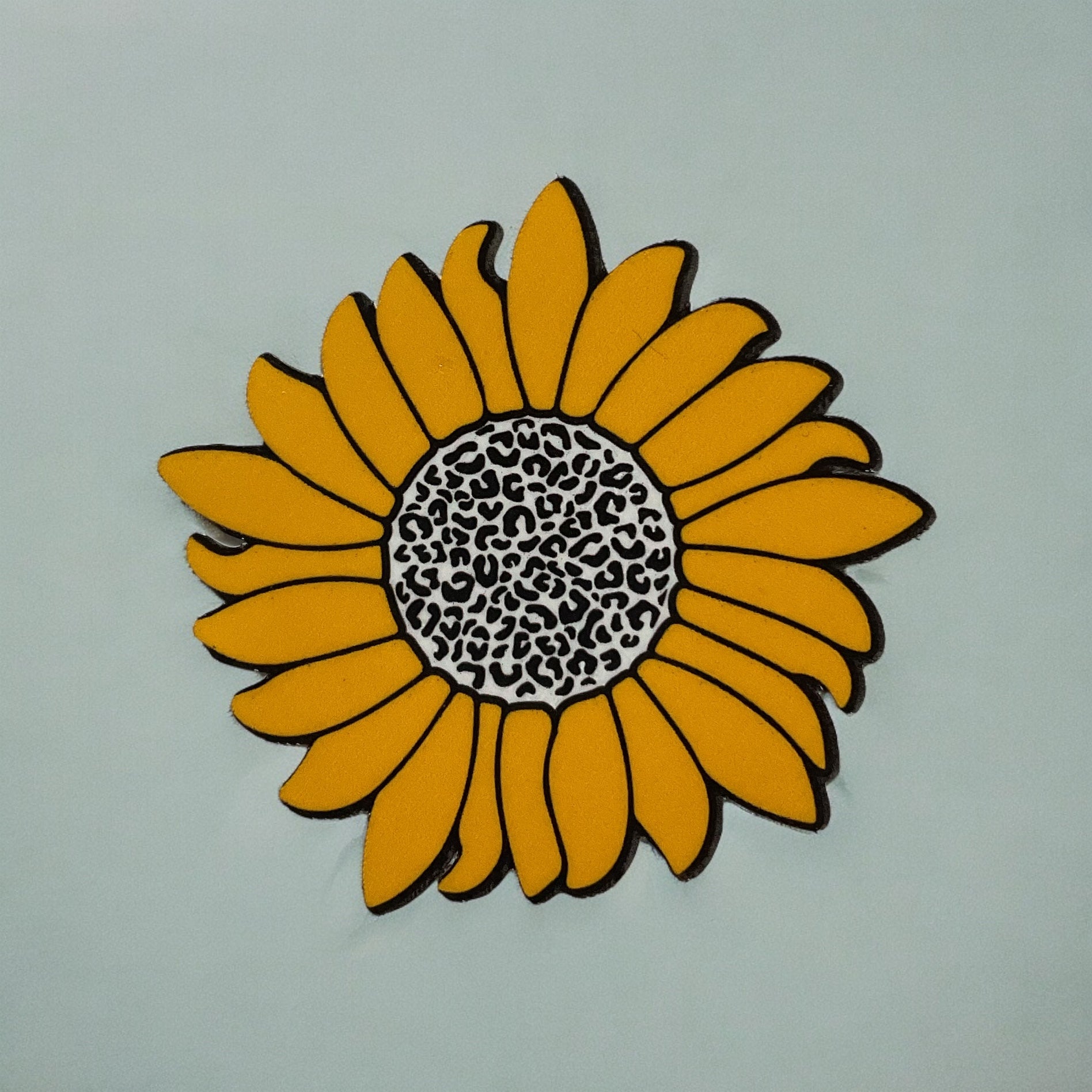 yellow sunflower sticker