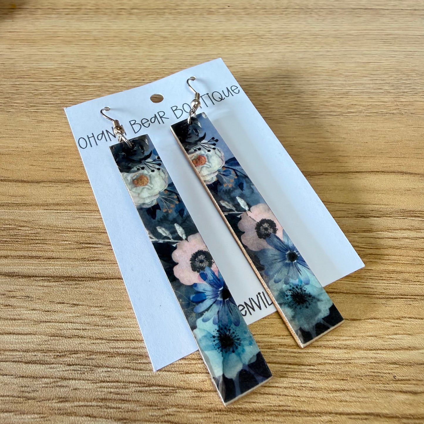 Watercolor Floral Earrings