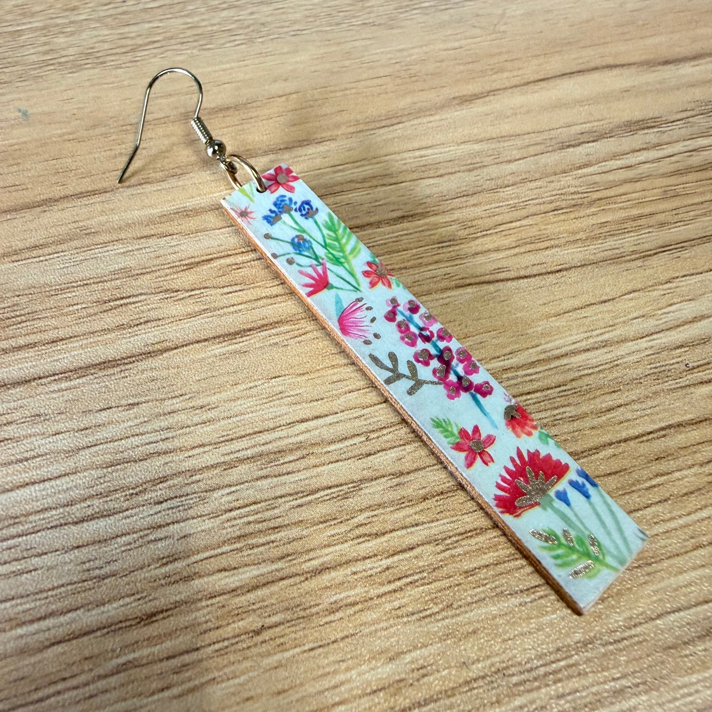 Floral Bar Earrings