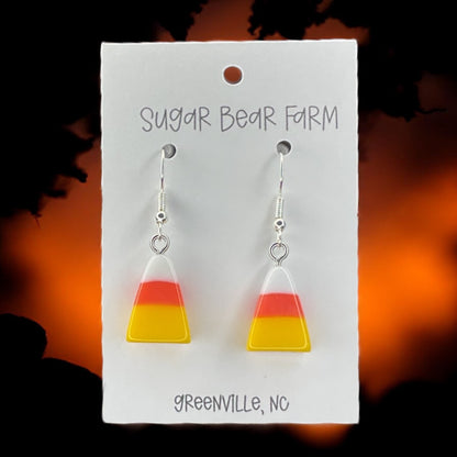 candycorn earrings