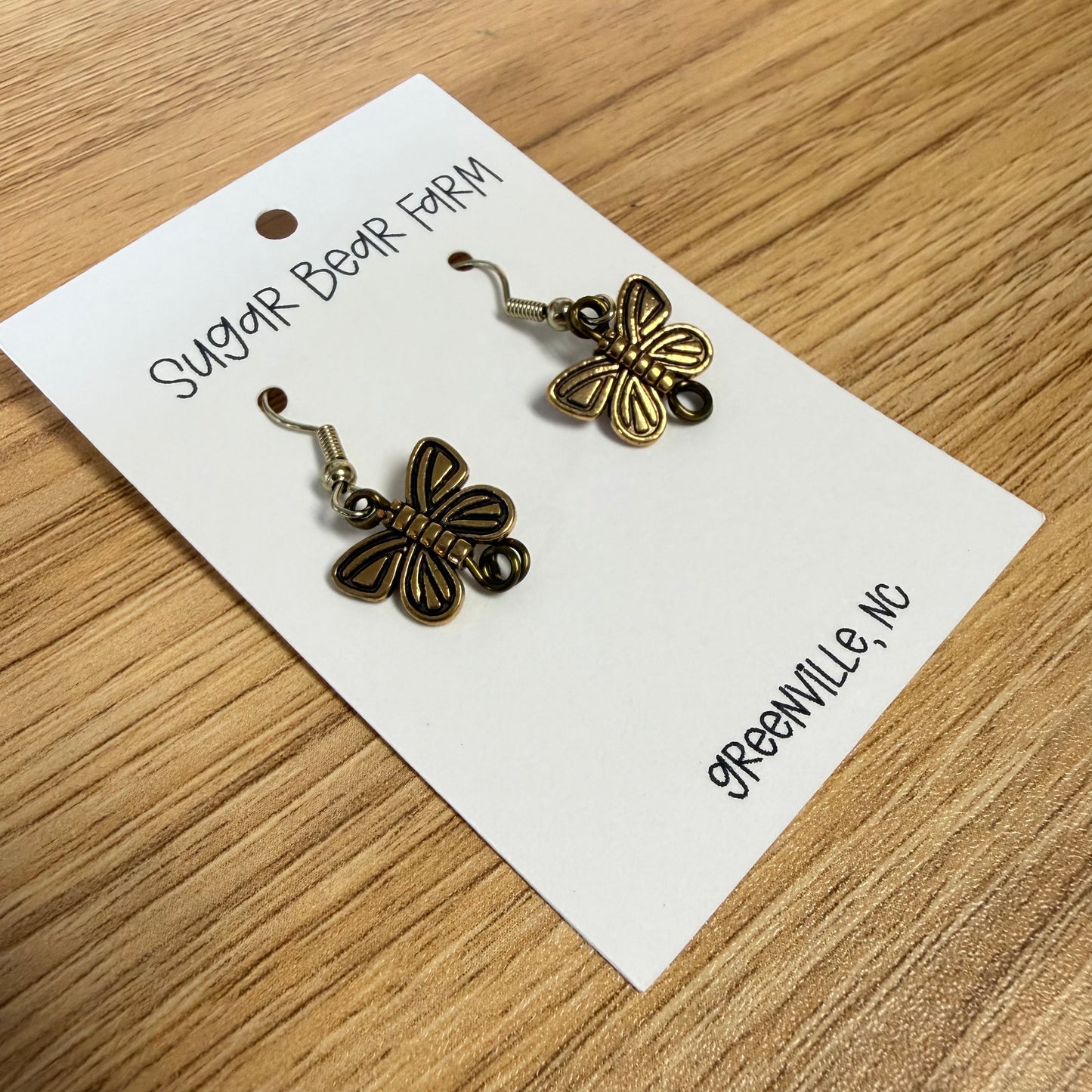 Butterly Earrings - Gold Colored