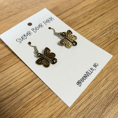 Butterly Earrings - Gold Colored