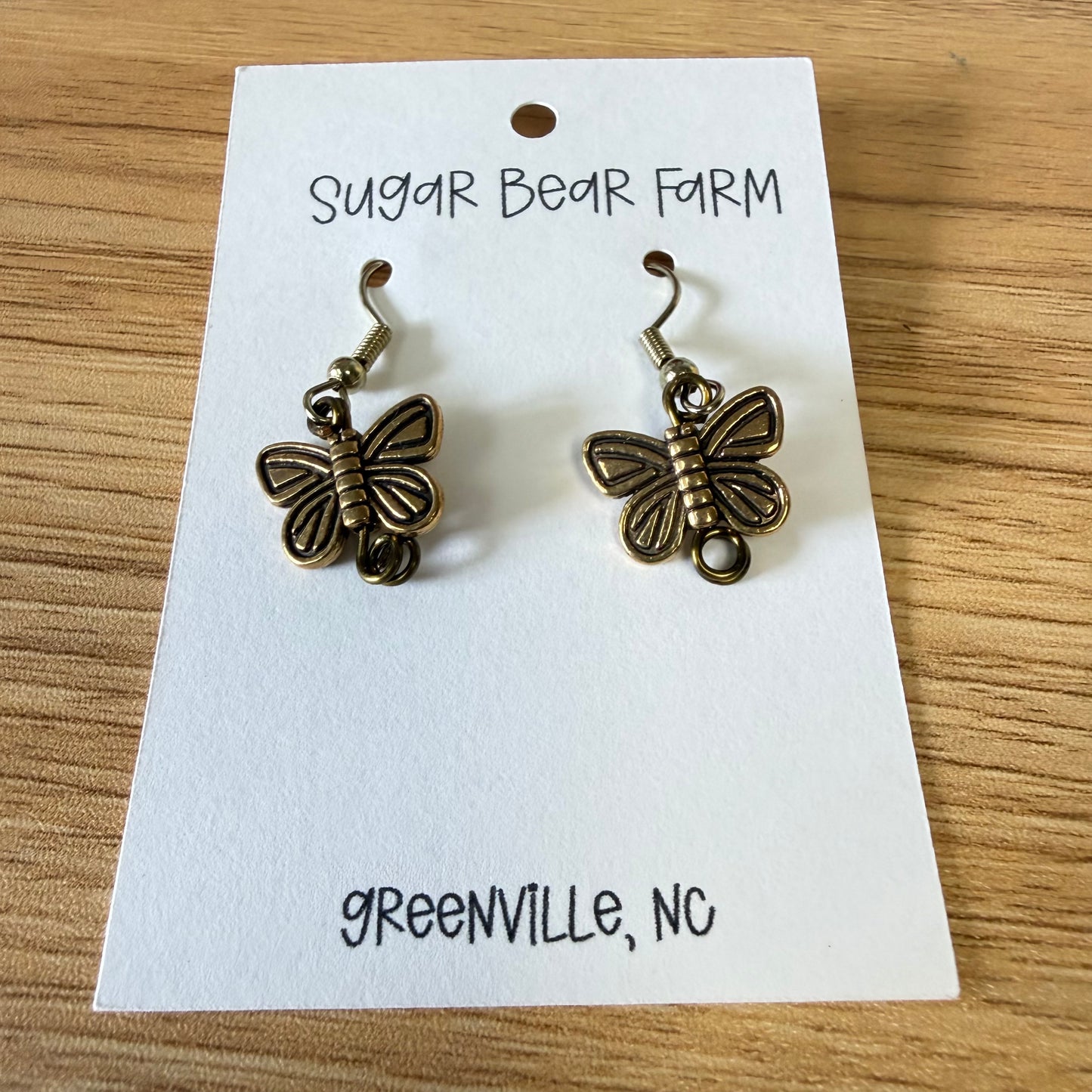 Butterly Earrings - Gold Colored