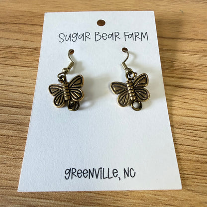 Butterly Earrings - Gold Colored