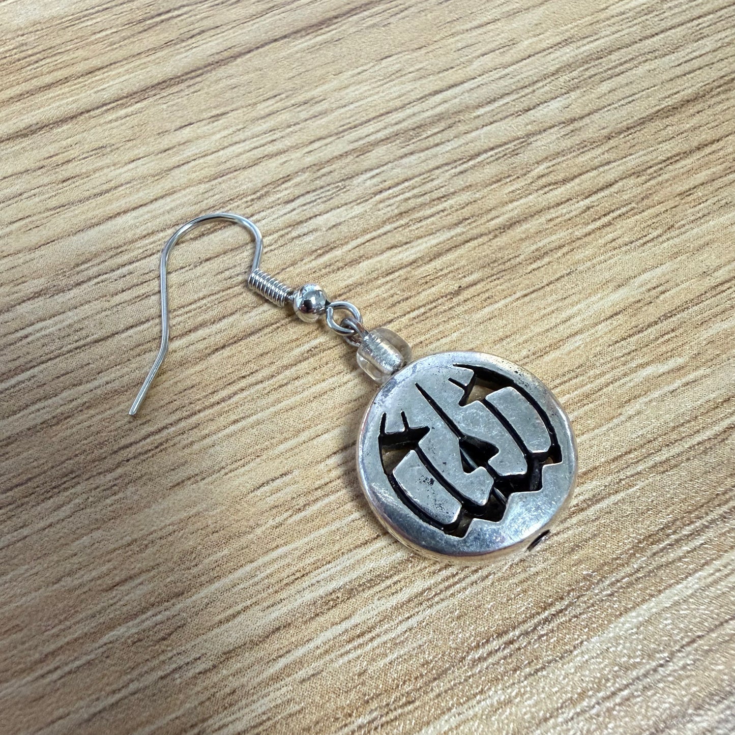 Silver Pumpkin Earrings