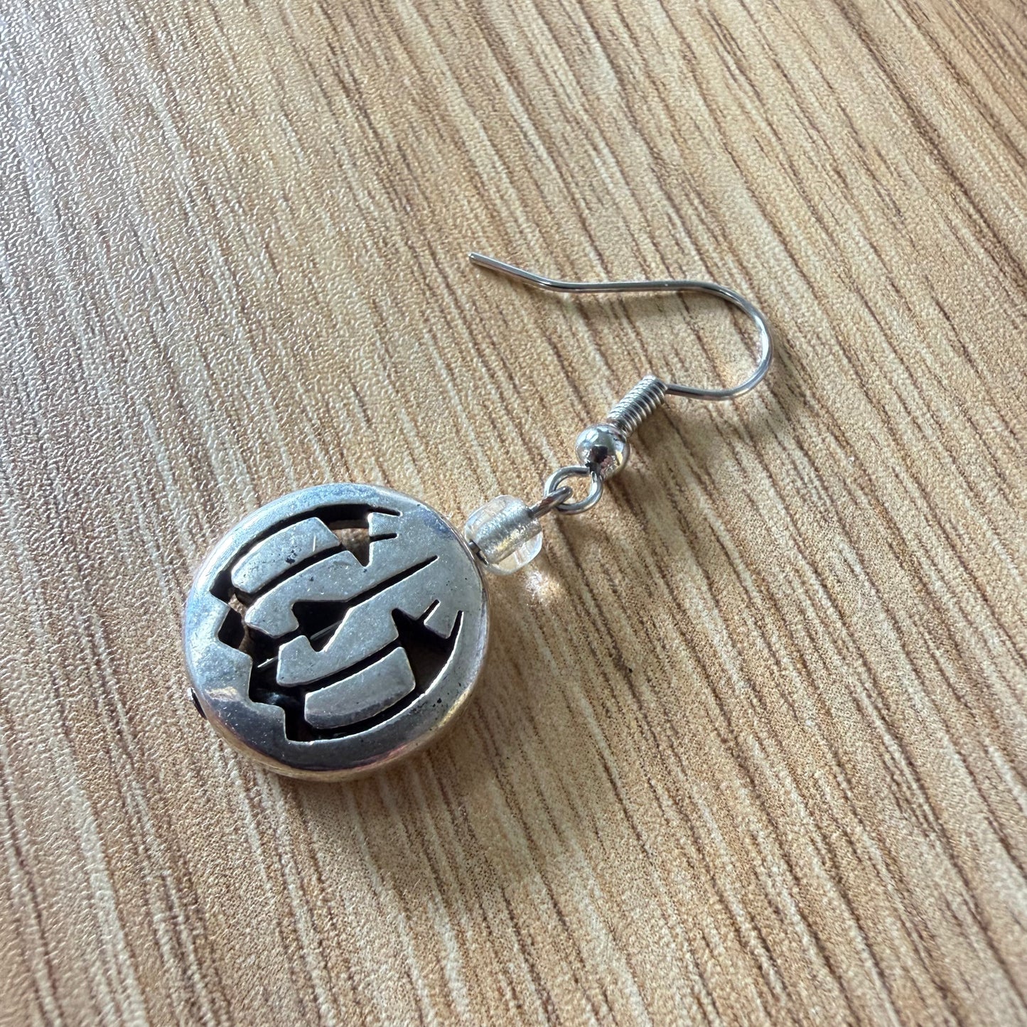 Silver Pumpkin Earrings