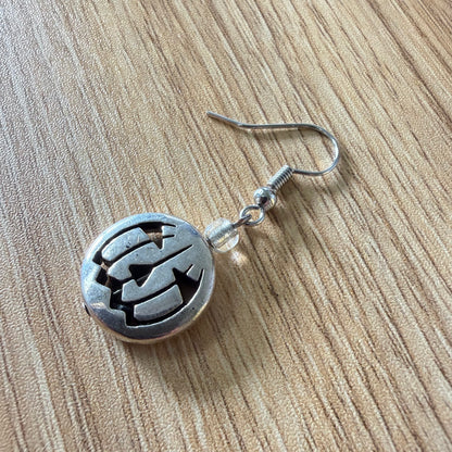 Silver Pumpkin Earrings