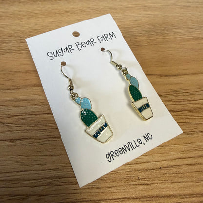 Stacked Cactus Earrings