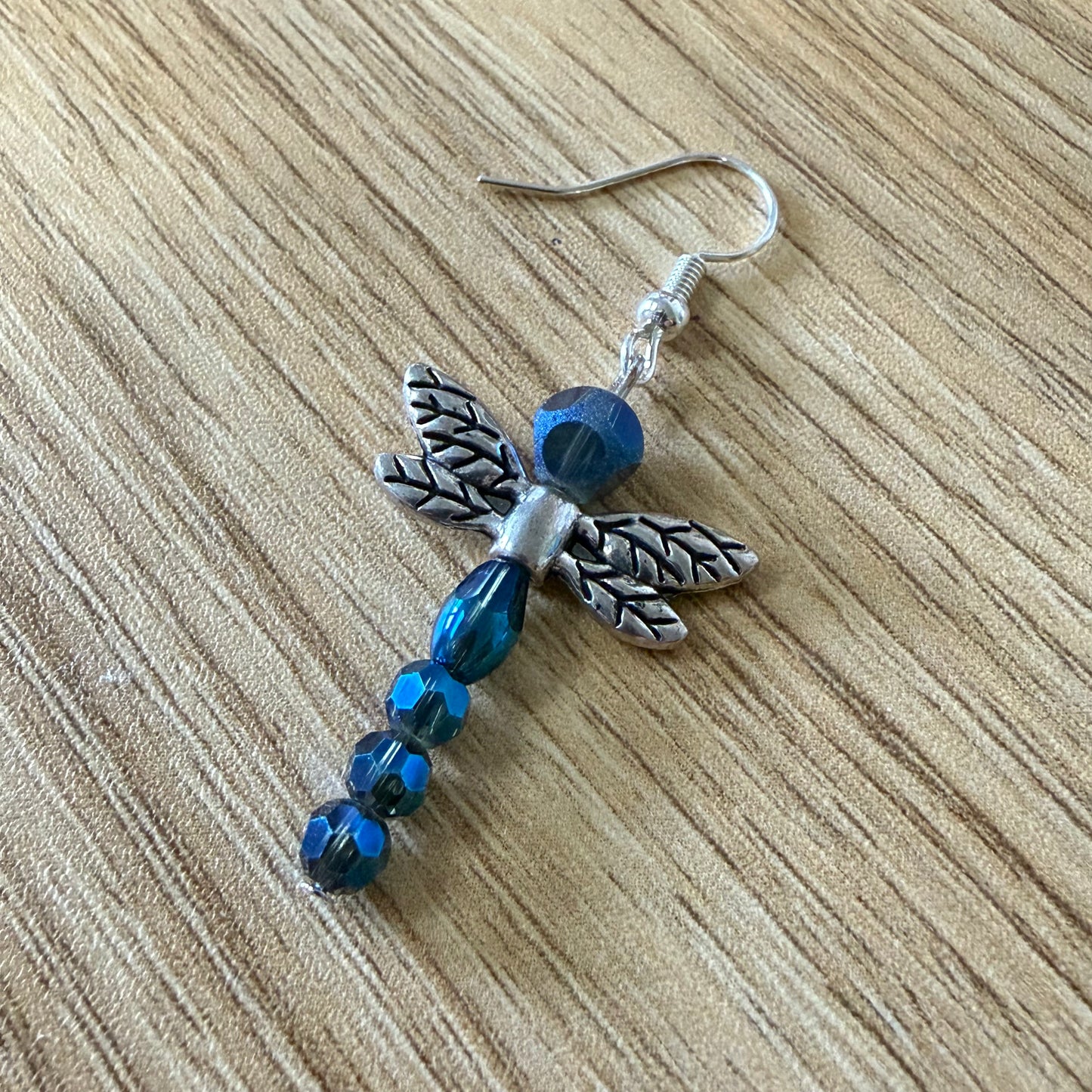 Blue Dragon Fly Earrings