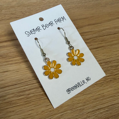 Colorful Daisy Flower Earrings