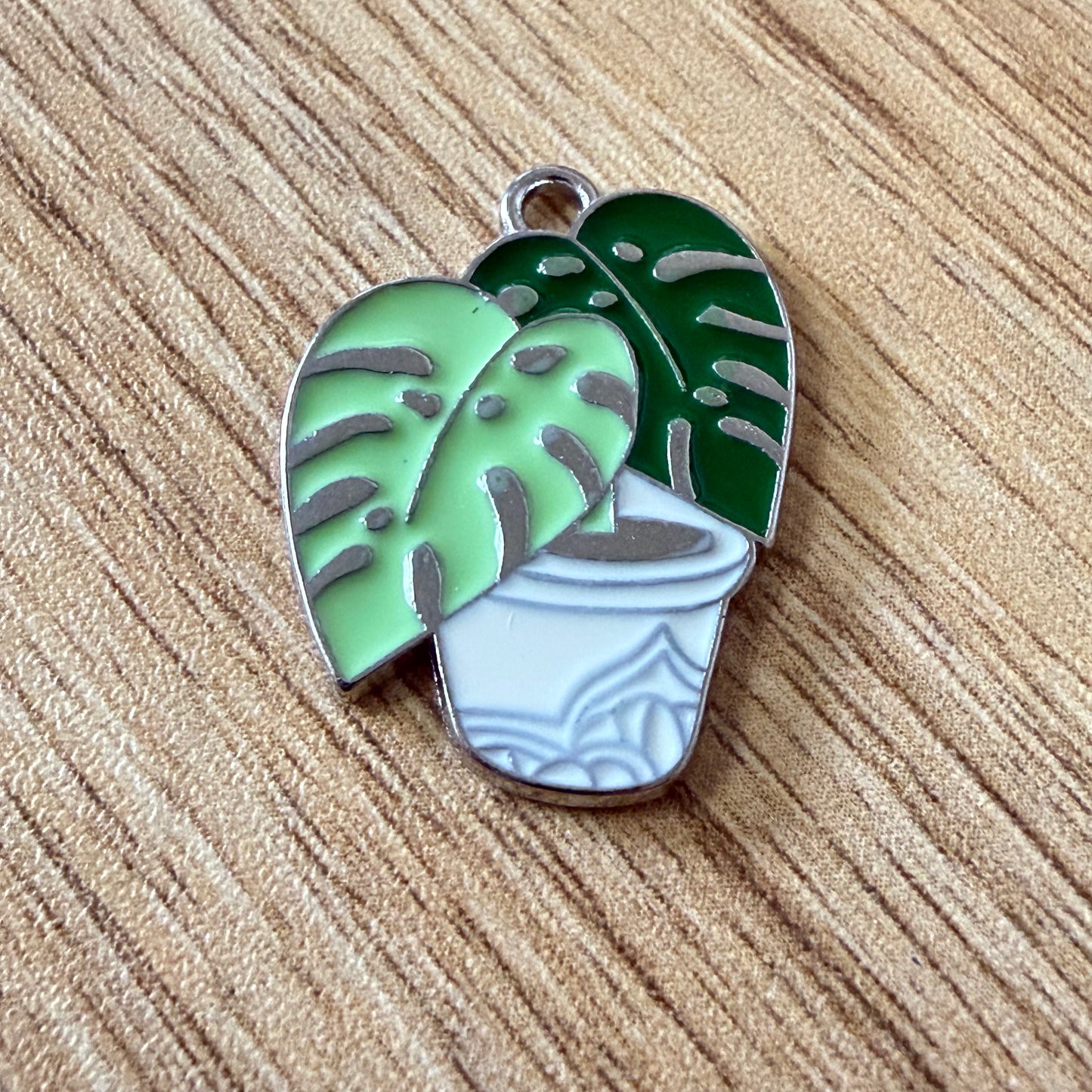 Monstera In a Pot Earrings