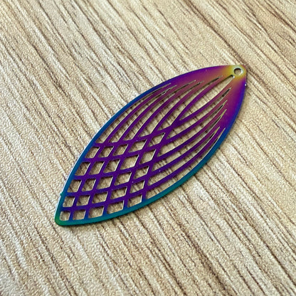 Leaf Rainbow Drop Earrings