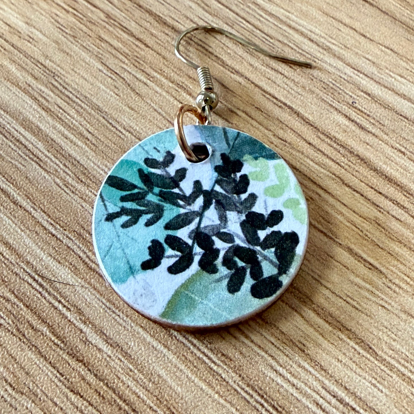 Green Leaves Earrings