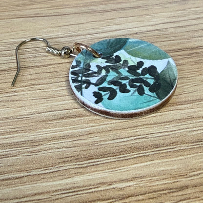 Green Leaves Earrings