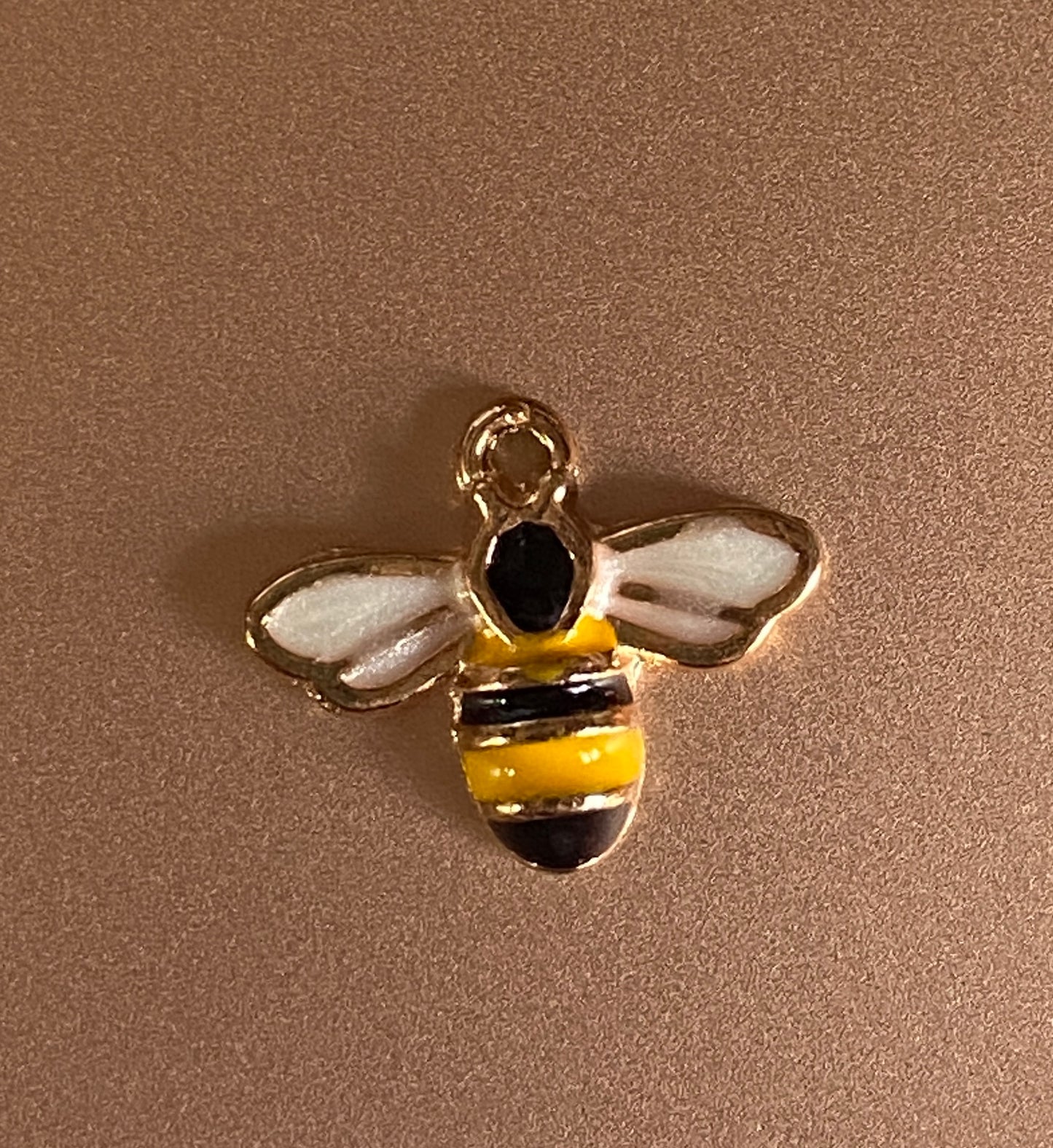 close up of mini metal bee