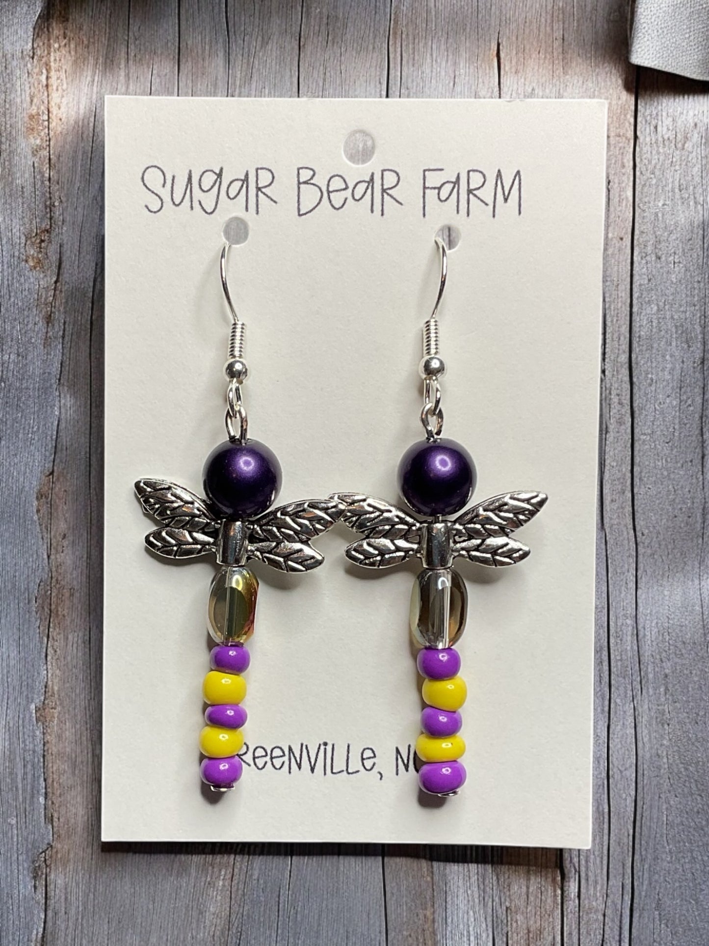 Dragonfly Earrings - Personalized Colors