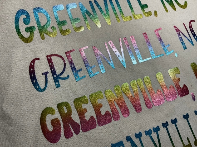 Closeup of Greenville NC logo