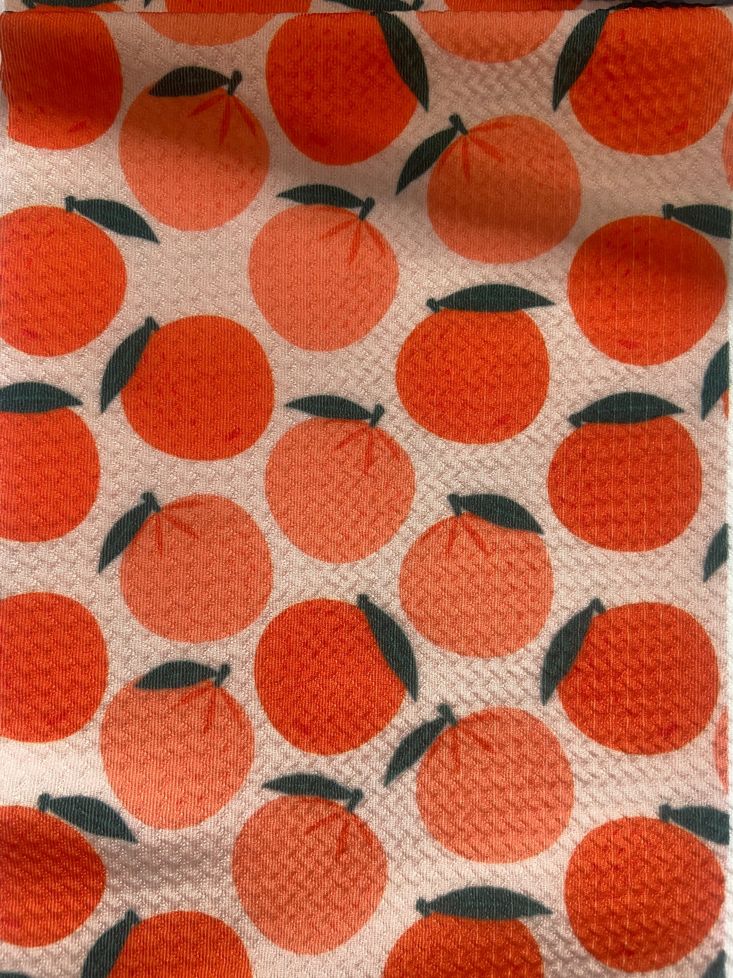 fabric with peaches