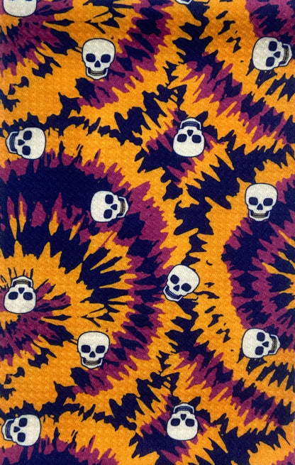 Tie-Dye Skulls Scrunchies