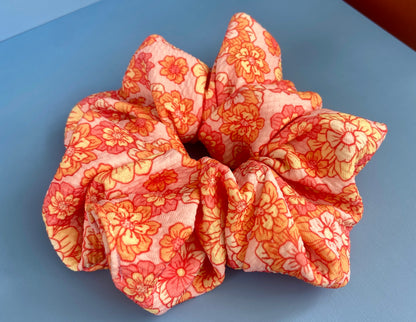 Hawaiian flower scrunchie