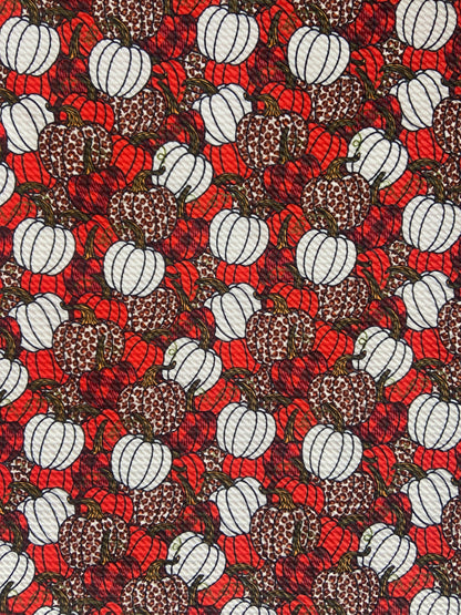 brown and orange pumpkin fabric