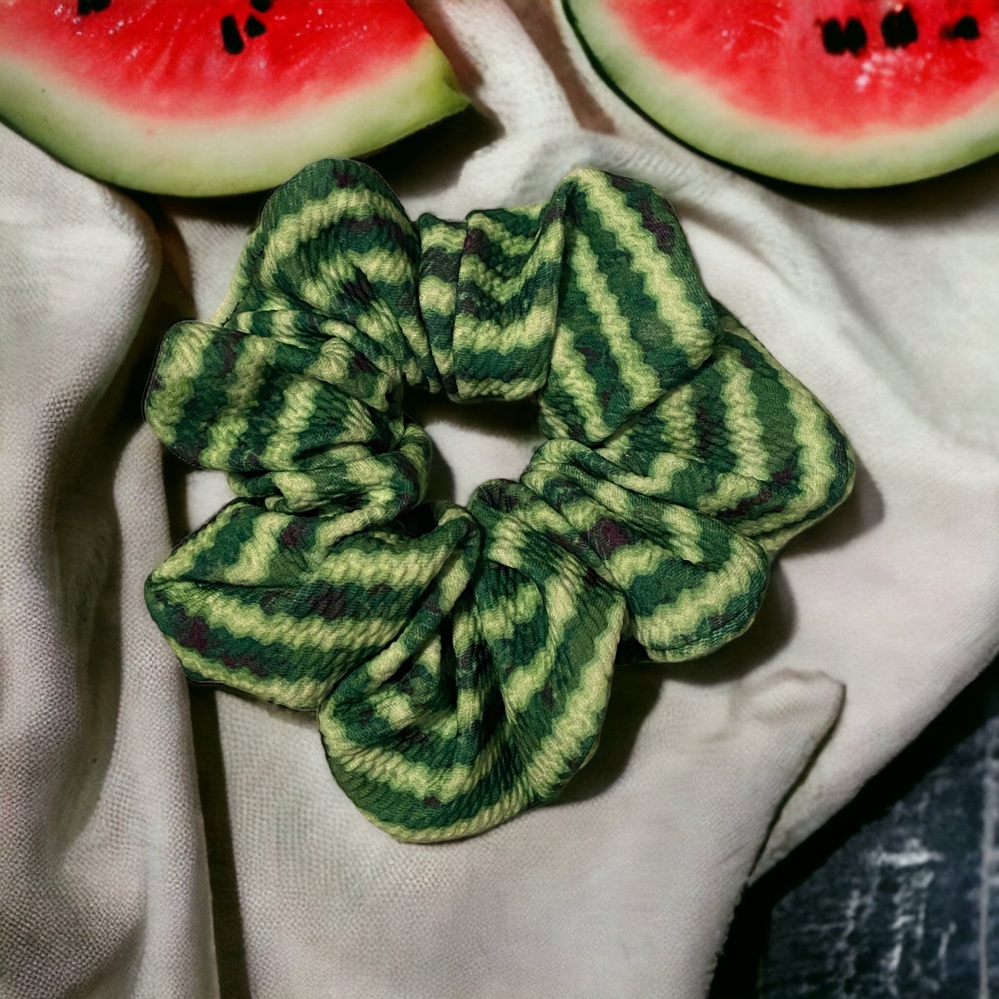 watermelon scrunchie