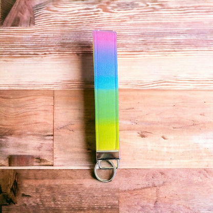 pastel rainbow keychain