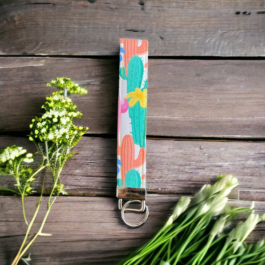 cactus wristlet on wood