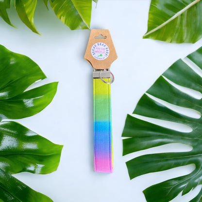 pastel rainbow keychain