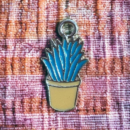 Close up of a snake plant charm