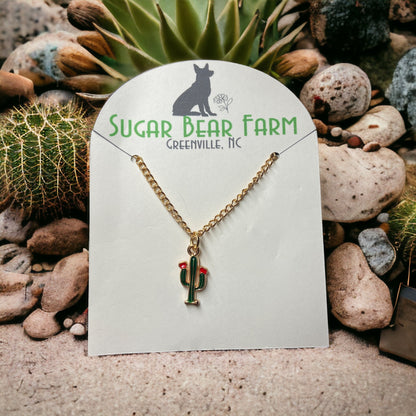 Cactus necklace