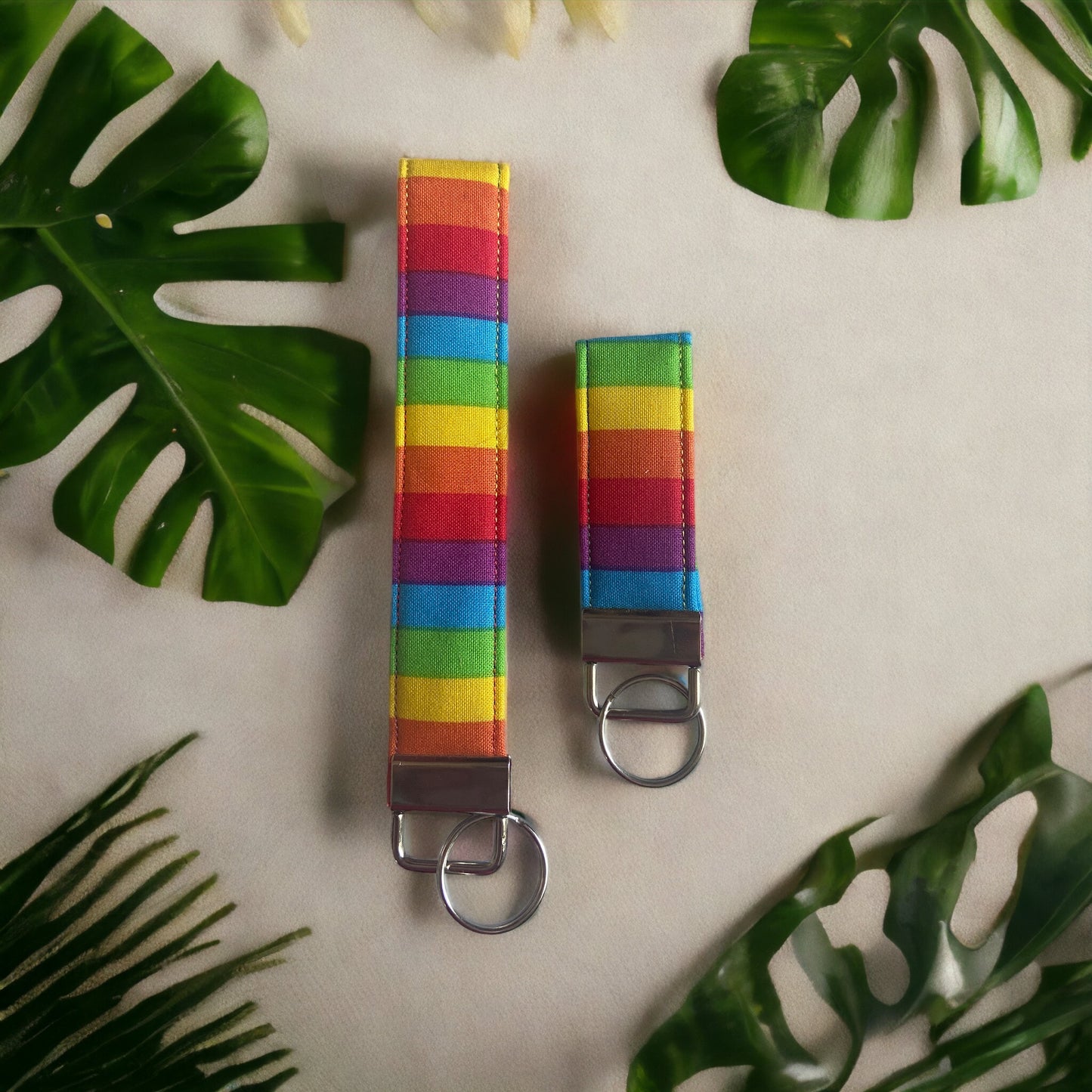 Rainbow Pride Wristlet and Keychain