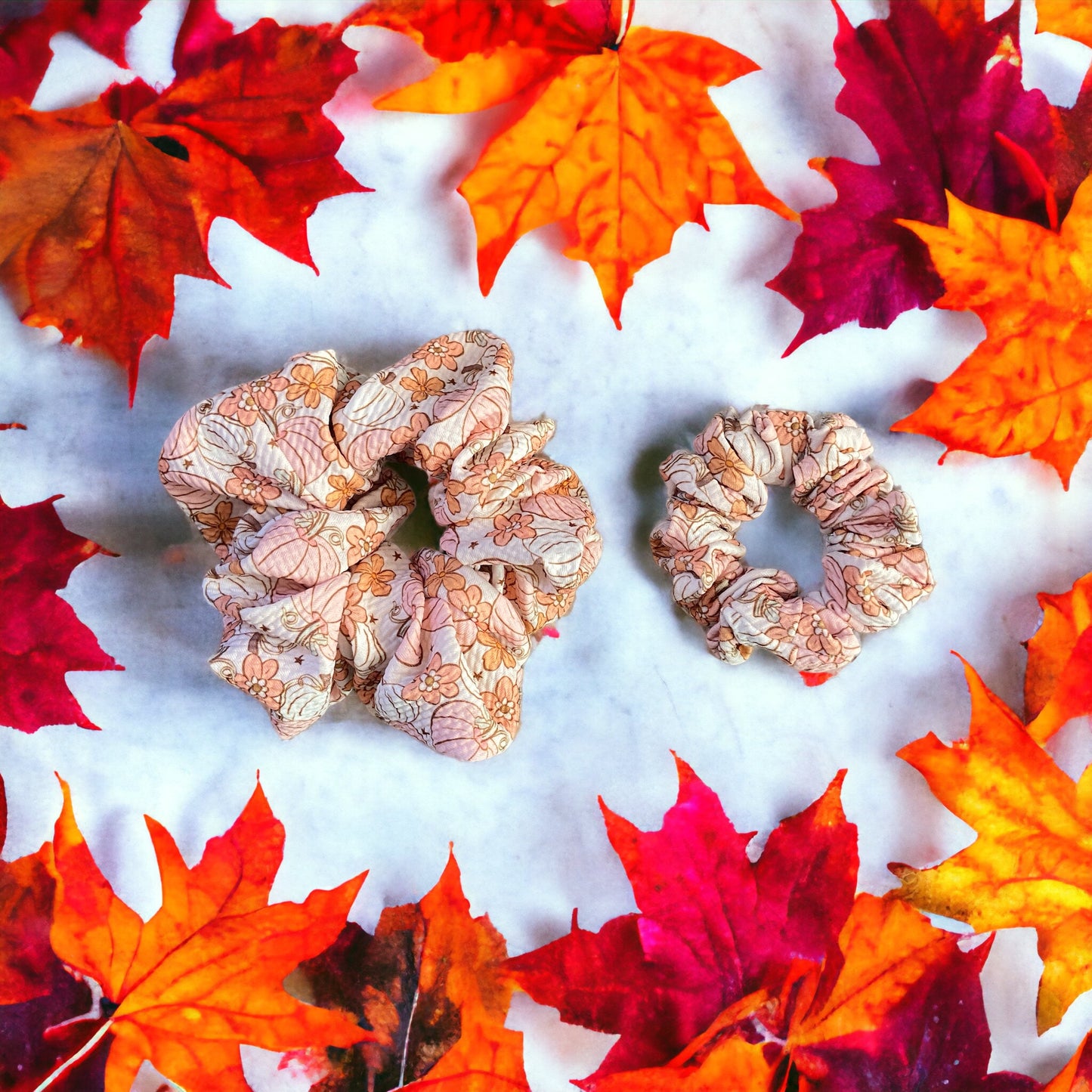 Pink Pumpkin Spice & Everything Nice Scrunchies