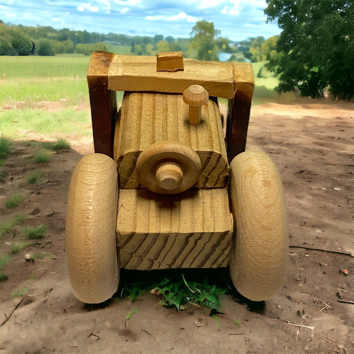 wooden steamroller