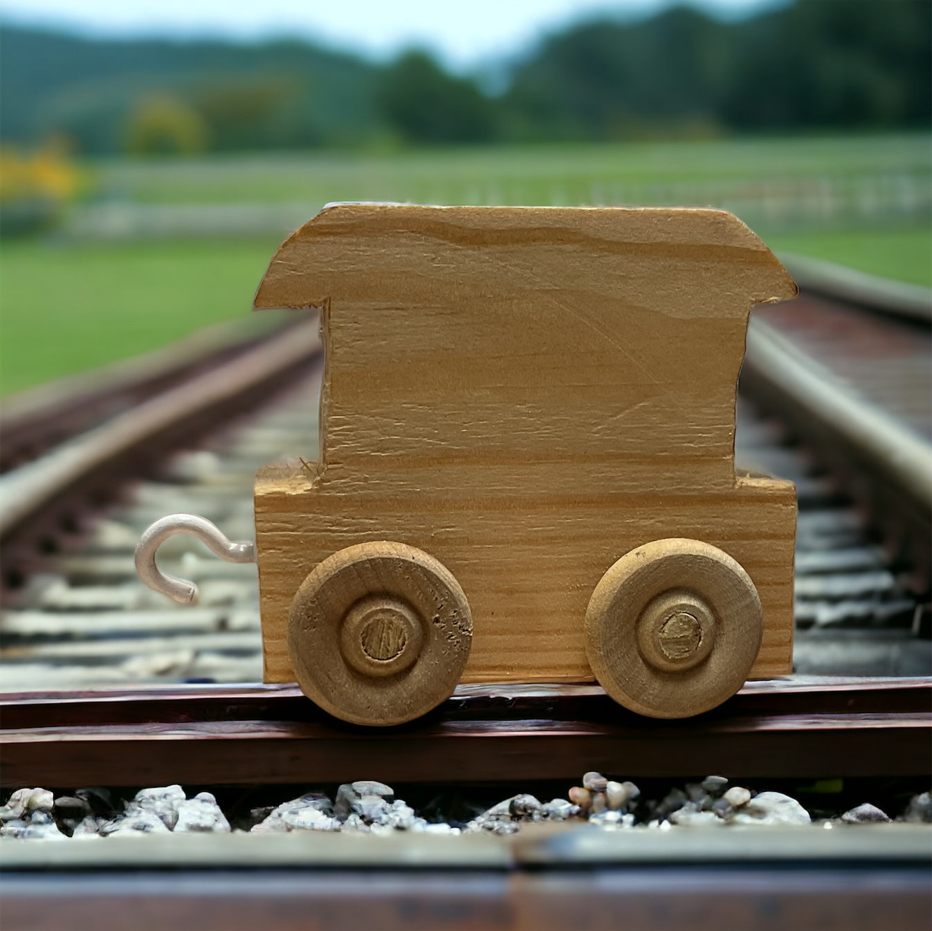 wooden train caboose