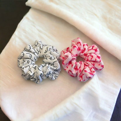 set of two ribbon scrunchies