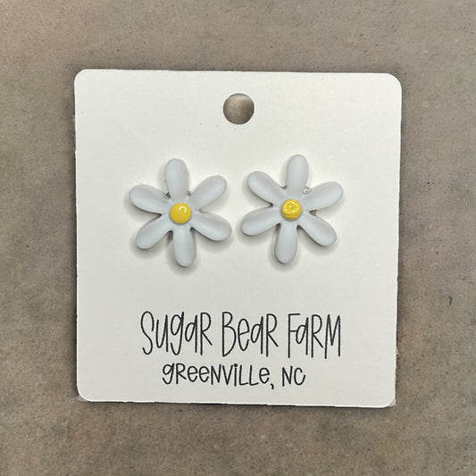 daisy stud earrings