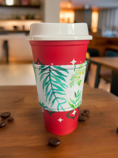 Coffee Sleeve with plants